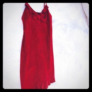 Arden B. red sueded cocktail dress